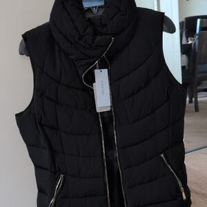 Calvin Klein Women's Quilted Black Vest